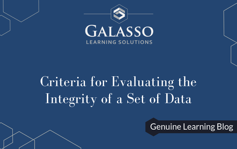 Criteria for Evaluating the Integrity of a Set of Data