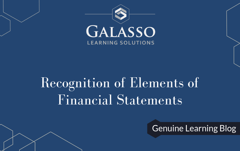 Recognition of Elements of Financial Statements
