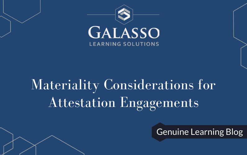 Materiality Considerations for Attestation Engagements