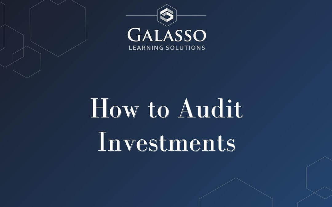 How to Audit Investments