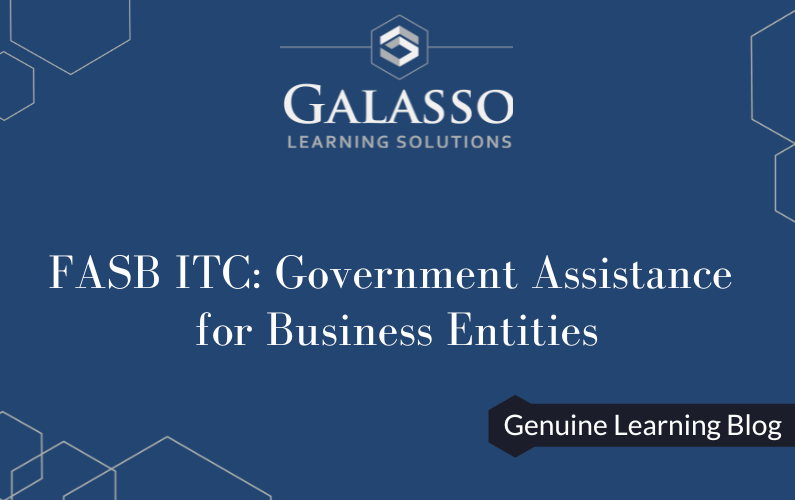 FASB ITC: Government Assistance for Business Entities
