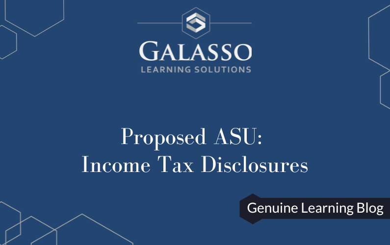 Proposed ASU: Income Tax Disclosures