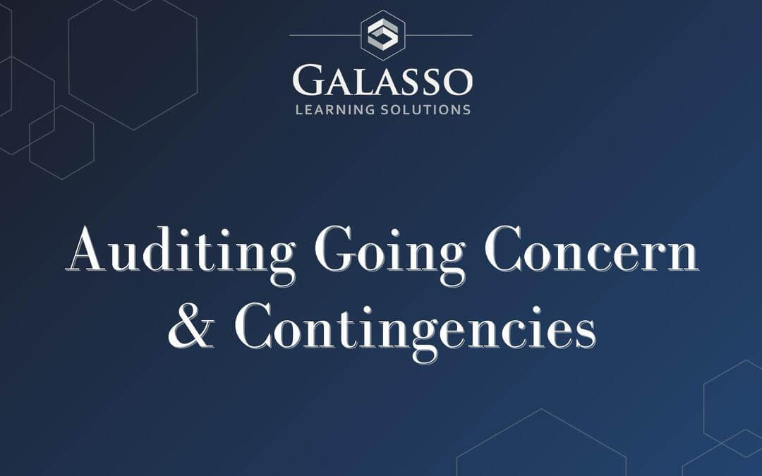 Auditing Going Concern & Contingencies