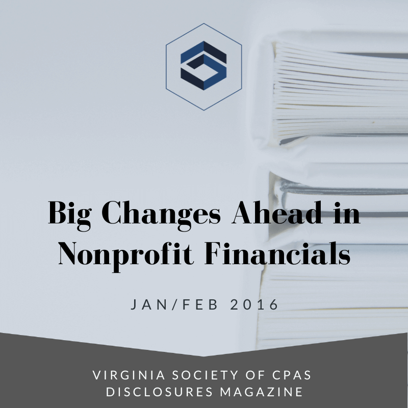 Big Changes Ahead in Nonprofit Financials