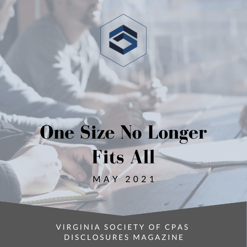 One Size No Longer Fits All